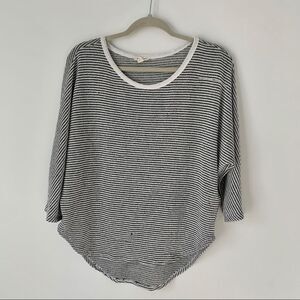 Silence+Noise slouchy 3/4 sleeve top